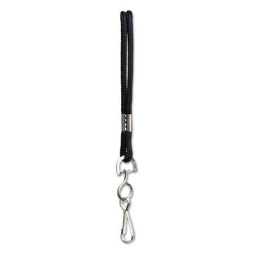 SICURIX® Rope Lanyard With Hook, 36", Nylon, Black freeshipping - TVN Wholesale